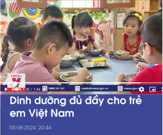 Sáng kiến Dinh Dưỡng Đủ Đầy cho trẻ em Việt Nam